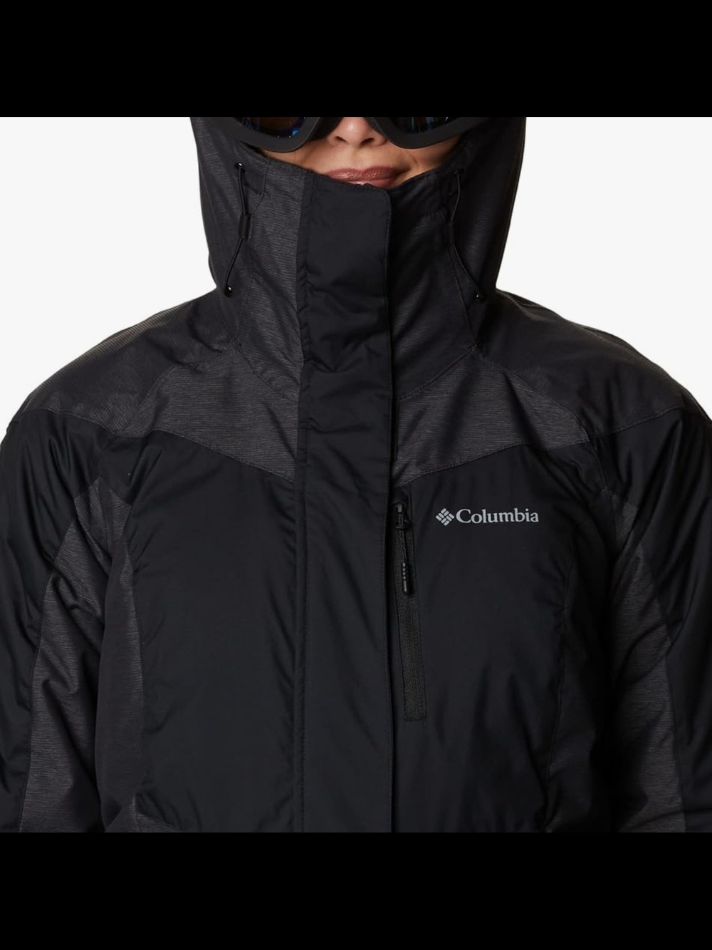 XL Columbia Women's Black Insulated Hooded Jacket